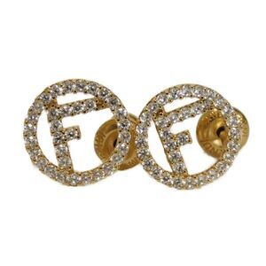 Pre Loved fendi Women metallic | gold Earrings